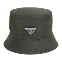 PRADA Cotton Bucket Hats Men's Khaki
