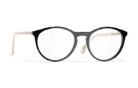 CHANEL Eyeglass Frames Women's Black