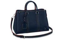 LOUIS VUITTON Soufflot Epi Leather One Shoulder Handbags Medium Size Women's Bright Blue