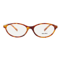 MIU MIU Plate Frame Acetate Oval Eyeglass Frames Women's Brown