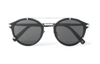 DIOR Acetate Metal Round Sunglasses Men's Black