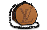 LOUIS VUITTON Coated Canvas Handbag Shoulder Bags Women's Brown