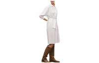 HERMES FW22 Long Sleeved Dress Women's White