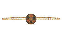 CELINE Brass Metal Necklaces Women's Gold