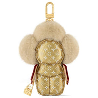 LOUIS VUITTON Vivienne Leather Bag Charm Bag Accessory Women's Gold
