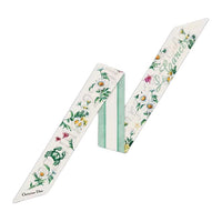 DIOR Mulberry Silk Silk Scarves Women's Green