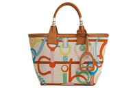 HERMES Steeple Canvas With Swift Leather Canvas Bag Handbags Regular Women's Copper Red/Lime/Light Beige/Gold