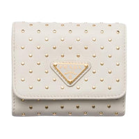 PRADA Leather Wallet Women's White