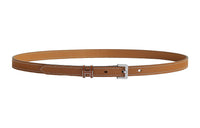 HERMES Trendy Versatile Gold Buckle Epsom Calfskin Belt Women's Brown Width: 1.5cm