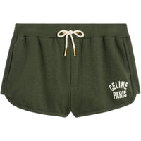 CELINE Paris Mini Shorts In Cotton And Cashmere
