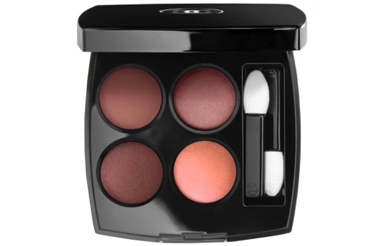 CHANEL Quad Color Eye Shadows Shimmer Pearlescent Pink Undertone Red Brown Pearl White Peach Gold 2g/2.8g