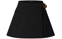 LOUIS VUITTON Monogram Double Ring Mini Wrap Skirt