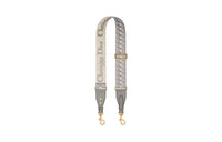 DIOR Calfskin With Embroidery Bag Straps Women's Multicolor/Gray