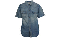 SAINT LAURENT SS22 Shirt Men's Blue