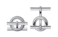 HERMES Cufflinks Women's Silver