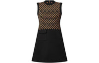 LOUIS VUITTON Monogram Jacquard Knit Dress