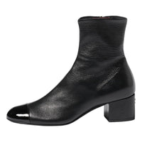 CHANEL Ankle Boots 5cm Women's Black