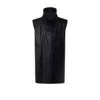 LOUIS VUITTON Leather High Neck Top