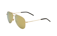 SAINT LAURENT Metal Aviator Sunglasses Women's Gold