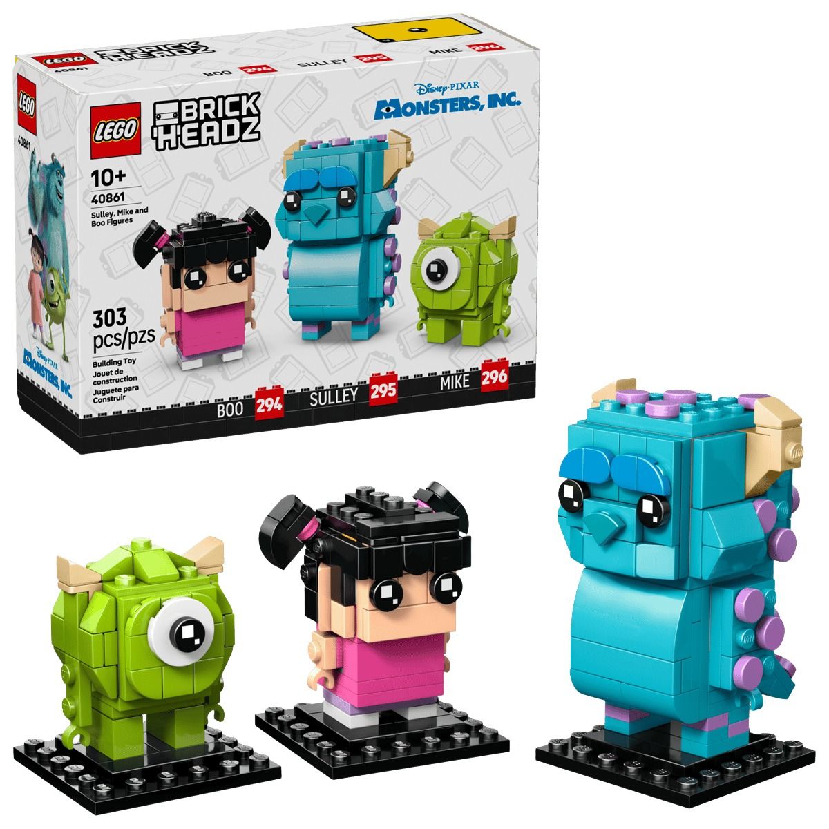 LEGO Sulley, Mike and Boo Figures 'Multi-Color' 40861
