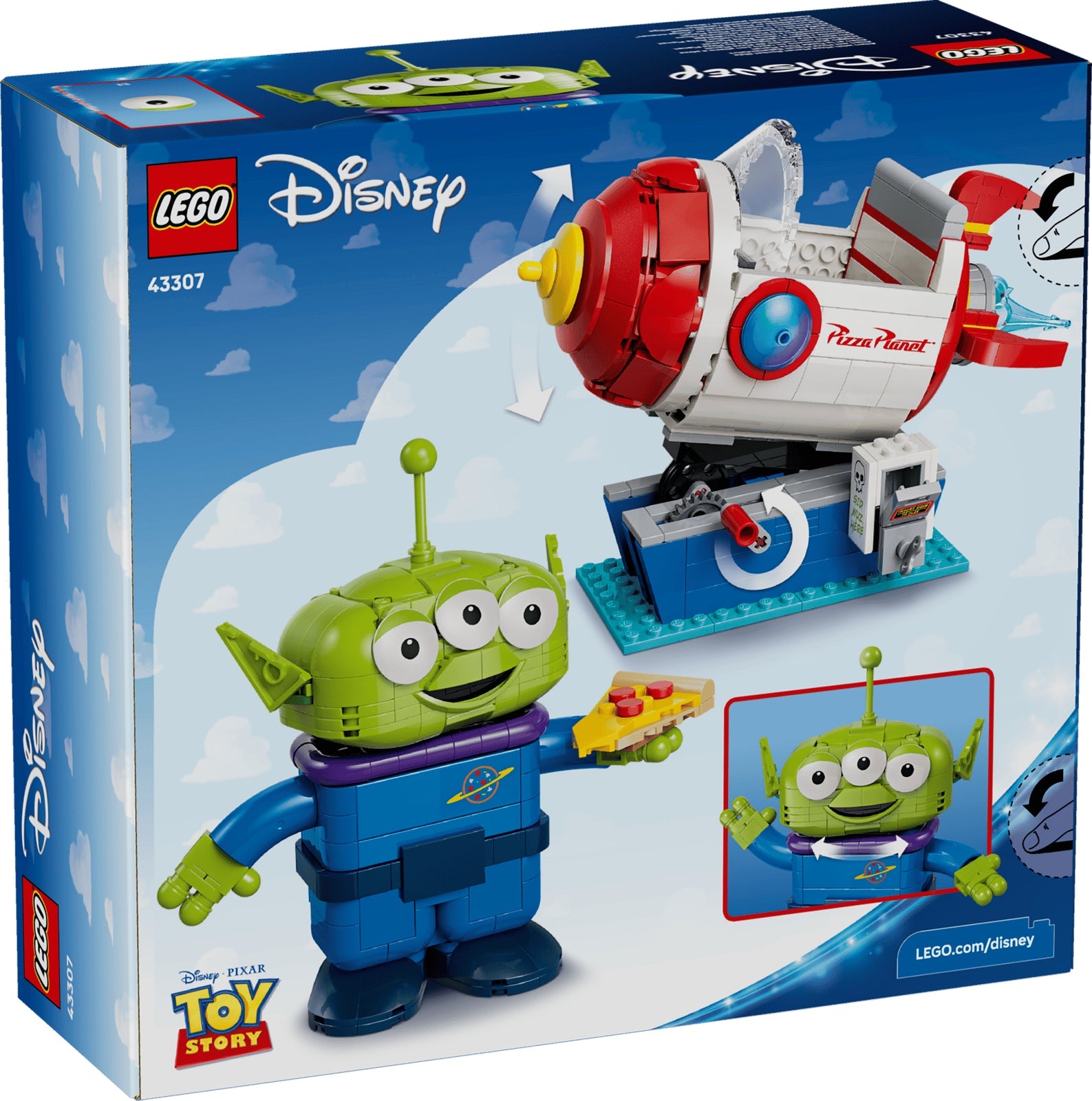 LEGO Disney Alien With Pizza Planet Rocket Ride 43307
