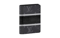 LOUIS VUITTON Canvas Card Holder Unisex Black