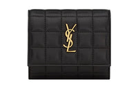 SAINT LAURENT Lambskin Wallet Regular Women's Black