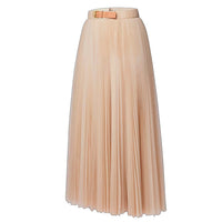 LOUIS VUITTON Belted Tulle Maxi Skirt
