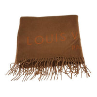 LOUIS VUITTON Cashmere Knit Scarves Women's Brown