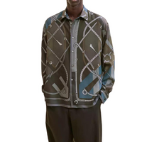 HERMES FW24 Jackets Coats Men's Khaki