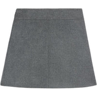 CELINE Trapeze Mini Skirt In Flannel Twill
