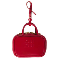 MIU MIU Calfskin Bag Charm Bag Accessory Women's Red