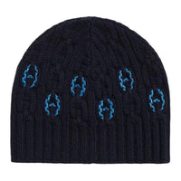 HERMES Lambskin Beanies Men's Black