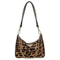 PRADA Leather Shoulder Bag Mini Women's Brown & Black