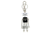 PRADA Keychain Unisex Silver/Black