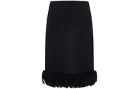 SAINT LAURENT Casual Long Skirts Women's Black