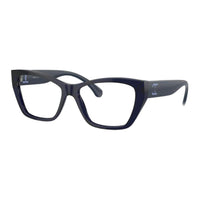 CHANEL Acetate Irregular Shape Eyeglass Frames Women's Blue