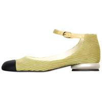 CHANEL Flat Shoes Women's Light Green