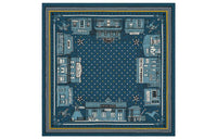 HERMES Silk Scarves Women's Blue