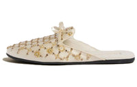MIU MIU Wrap-toe Slippers Women's Ivory