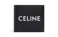 CELINE Smooth Cow Leather Coin Wallet Men's Black