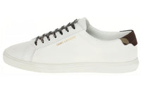 SAINT LAURENT Low-Top Stylish Skateboarding Shoes Men's White Black