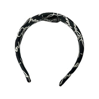 CHANEL Fabric Headbands Women's Black
