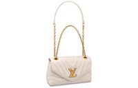 LOUIS VUITTON New Wave Smooth Cow Leather Handbag Crossbody Bag Shoulder Bag Women's Ivory