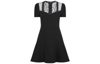 LOUIS VUITTON Short-Sleeved Dresses Women's Black