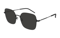 SAINT LAURENT Metal Irregular Shape Sunglasses Women's Black