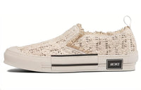 DIOR B23 Low Slip On Cream Macrame