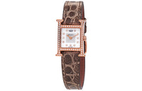 HERMES Wrist Watch Quartz Movement Leather Watch Bands White Dial Women's Watch