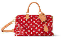 LOUIS VUITTON Speedy P9 Bandoulière 40 Monogram Leather Red