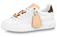 LOUIS VUITTON Time Out Sneakers 'White Monogram Beige Logo' Women's